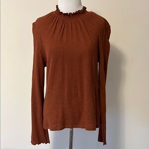 Women's Rust Long Sleeve Top